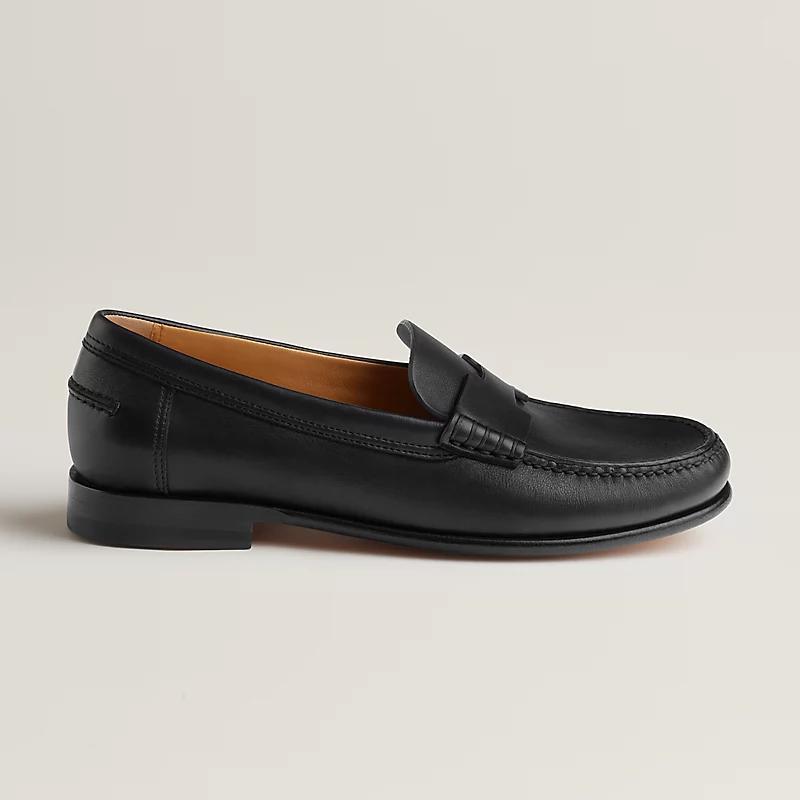 Giày Hermes Kennedy Loafer Nữ Đen